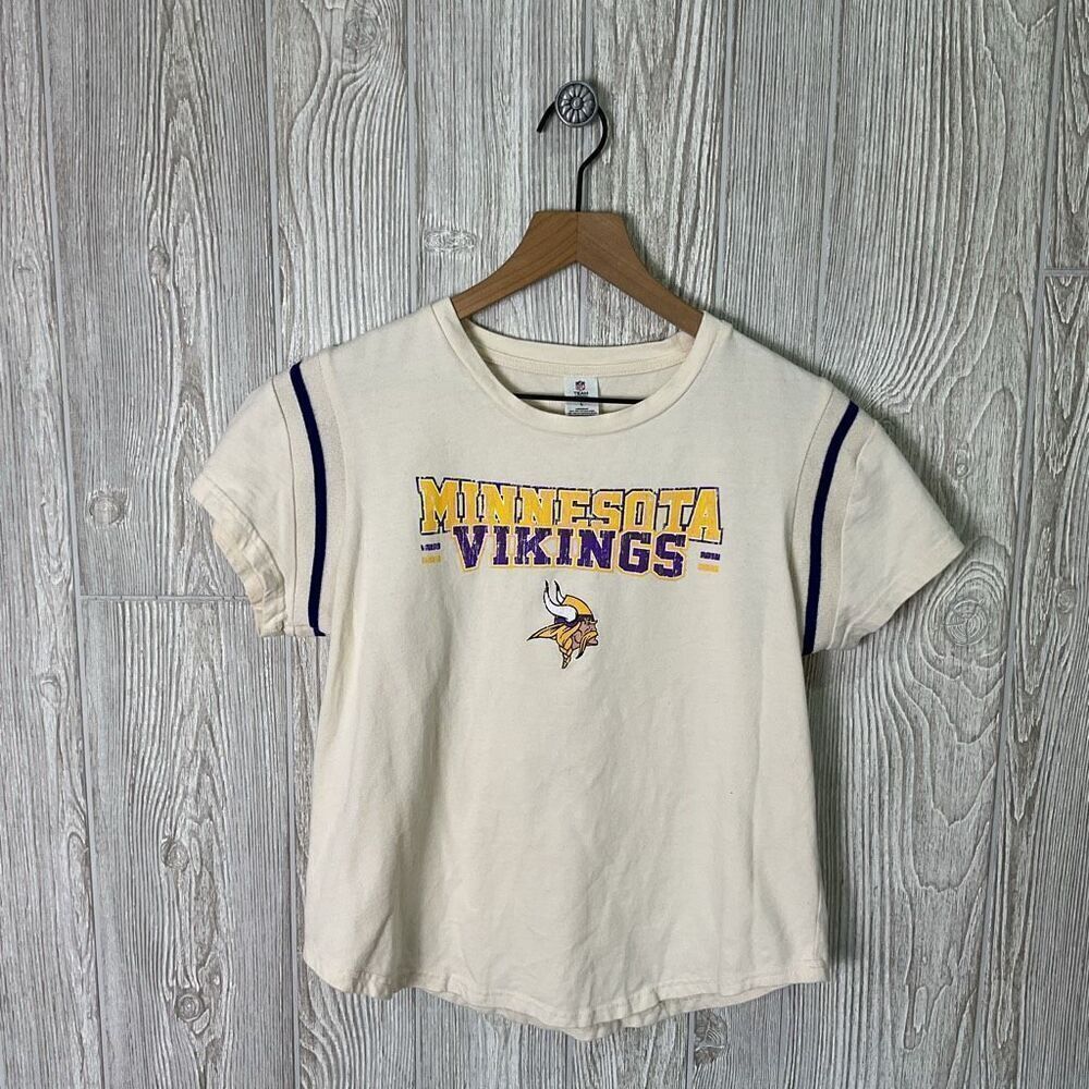 NFL Team Apparel Women's Size Large Minnesota Vikings Sleepwear Shirt Top